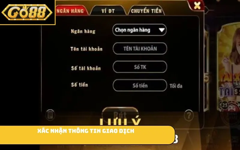 Xác nhận thông tin giao dịch
